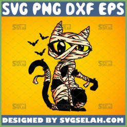 mummy cat svg halloween costume cat svg