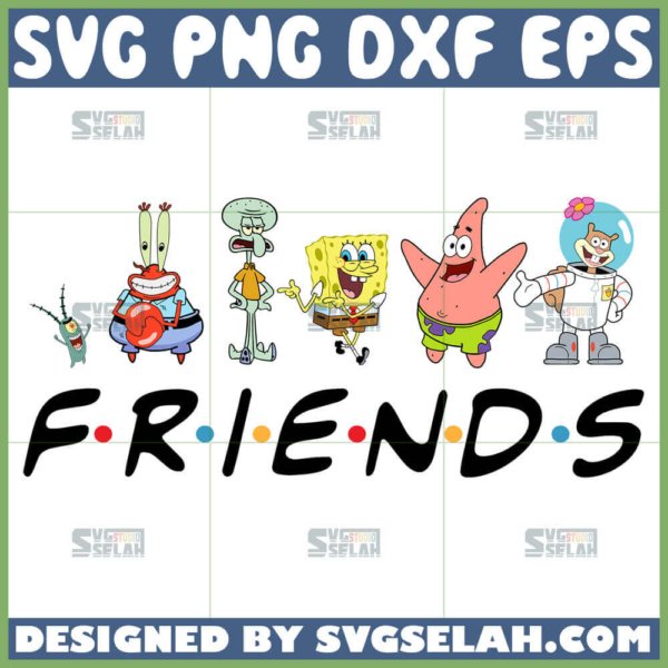 spongebob squarepants friends theme svg spongebob and patrick svg
