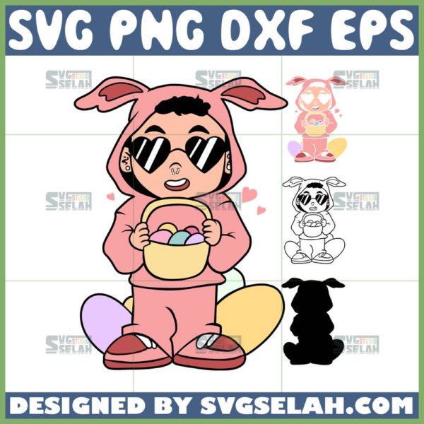 easter day baby bad bunny svg