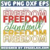 juneteenth freedom svg