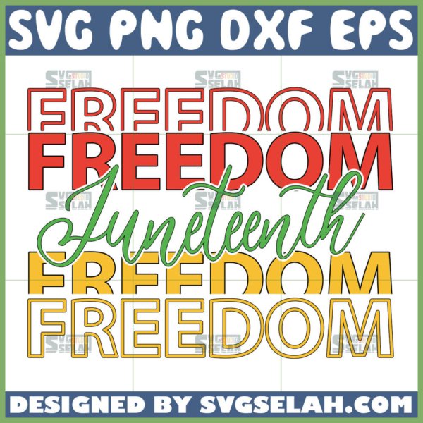 juneteenth freedom svg