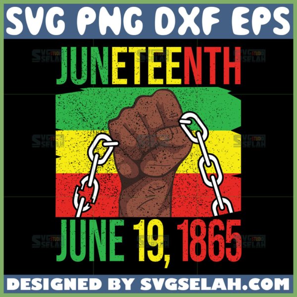 juneteenth june 19th 1865 svg black freedom day flag svg black pride svg