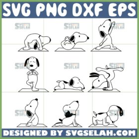 funny yoga snoopy svg funny yoga dog svg