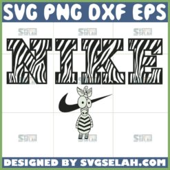 funny zebra nike logo svg