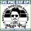 johnny depp keep calm and have a mega pint svg