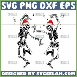 santa skeleton dancing svg funny skeleton svg