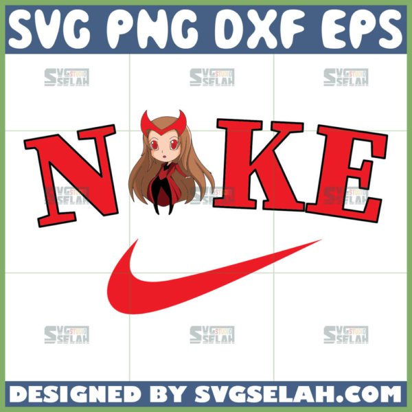 scarlet witch nike logo svg