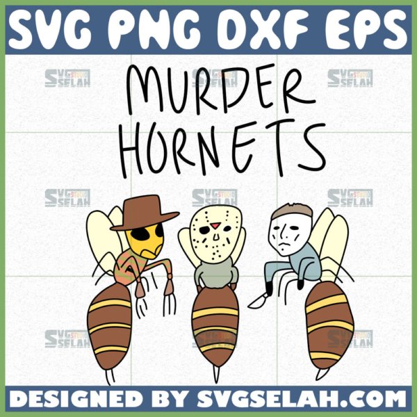 murder hornets svg halloween horror bee svg freddy jason myers