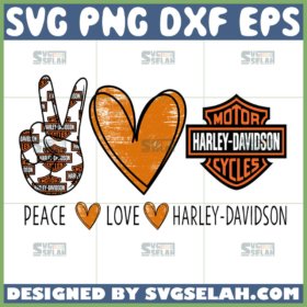 peace love harley davidson svg harley davidson logo svg