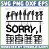 sorry i dgaf guitar svg funny hidden message guitar chords shirt design