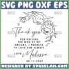 thank you for raising the man of my dreams svg unique wedding favours gift design