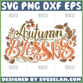 autumn blessings svg