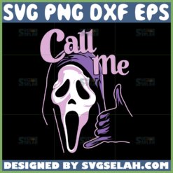 call me ghostface halloween svg