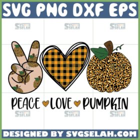 peace love pumpkin svg leopard pumpkin svg