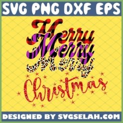 merry merry merry christmas svg png eps dxf